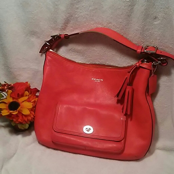 peach coach purse
